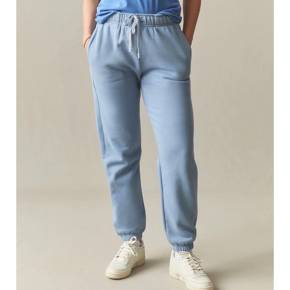 American Giant Womens Periwinkle Classic Drawstring Sweatpants Small NWOT Cotton